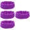 4Pièces Cache-Oreilles Violet Lavable Pour 6