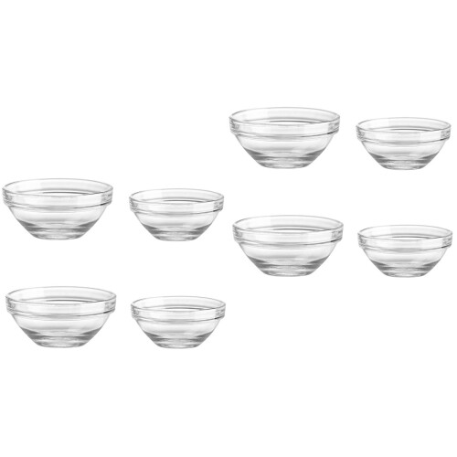 8Pièces Bols En Verre Transparent Pour Pudding Usage 2