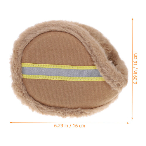 Cache-Oreilles Chaud Khaki En Peluche Pour Randonnée Ski 1
