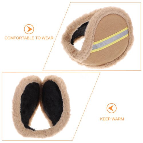 Cache-Oreilles Chaud Khaki En Peluche Pour Randonnée Ski 2