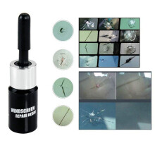 4X Windshield Repair Kit Cracked Glass Repair Kit to Fix Auto Glass Windshield Crack Chip Scratch