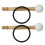 4Sets Smooth Surface Wooden Singing Bowl Mallets with Rubber Strikers 2