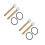 4Sets Smooth Surface Wooden Singing Bowl Mallets with Rubber Strikers 5