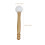 4Sets Smooth Surface Wooden Singing Bowl Mallets with Rubber Strikers 10