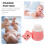 Bottle Cute Bear Powder Puff Box Fun Powder Puff Container 6