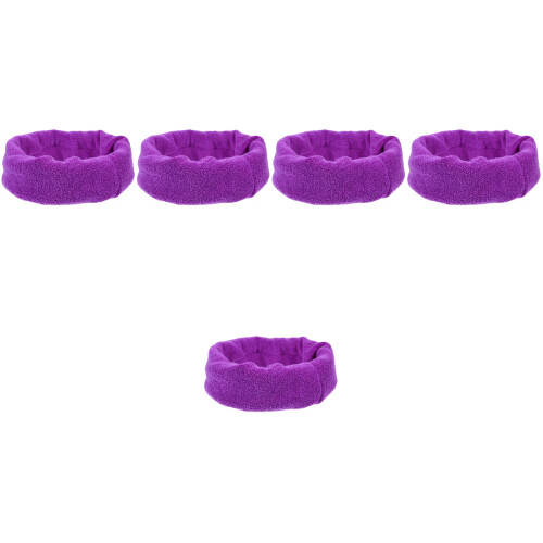 5Pièces Snood Violet Chaud Confortable Protection Anti-Bruit 2