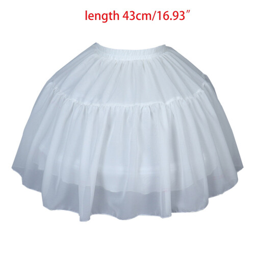 Crinoline Underskirt Petticoat Knee-Length White 2