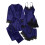 Women's Satin Pajama Set Long Sleeve 5-Piece 7