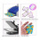 100 Pieces Rectangle Sublimation Keychain Blanks Double Side Heat Transfer Blanks  Blank Board Key Rings Blanks 6