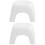 2Pcs White Children Step Stool Plastic Non-Slip Stackable for Home 6