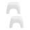 2Pcs White Children Step Stool Plastic Non-Slip Stackable for Home 8