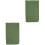 2Pcs Outdoor Inflatable Sleeping Mat Green Cushion Durable for Camping 3