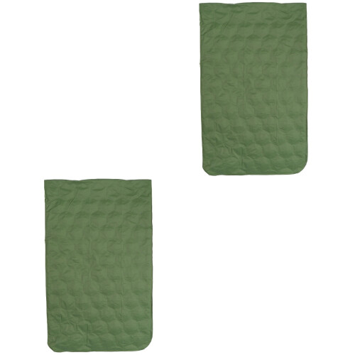 2Pcs Outdoor Inflatable Sleeping Mat Green Cushion Durable for Camping 2