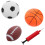 3Ensembles Mini Ballons De Basket Gonflables Multicolores 2