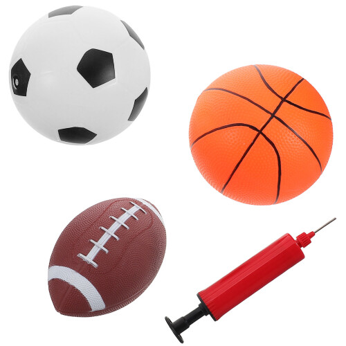 3Ensembles Mini Ballons De Basket Gonflables Multicolores 1