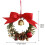 Mini Christmas wreath with gold bells 3-pack 3