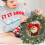 Mini Christmas wreath with gold bells 3-pack 5