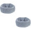 2Pcs Multi-Function Dog Earmuff Grey Elastic Comfortable Pet Supply 5