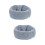2Pcs Multi-Function Dog Earmuff Grey Elastic Comfortable Pet Supply 6