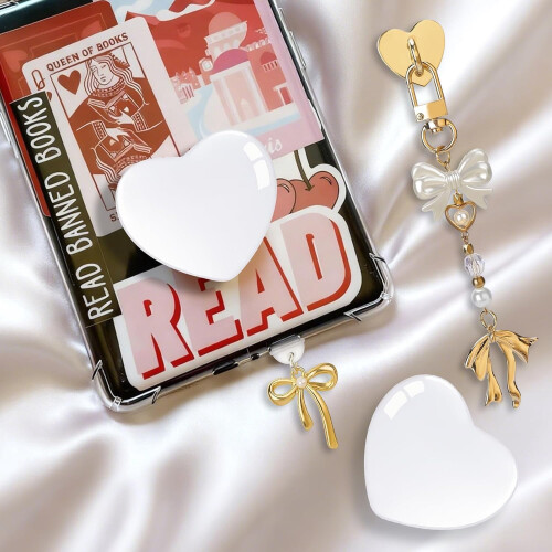 Kindle Charm-set: Dammplugg, hjärtgrepp och nyckelring 1