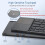 Wireless Bluetooth keyboard foldable thin design 6