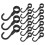 200Pcs Space-Saving Black Plastic Hooks for Home, Workshop, and Closet 3