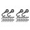 200Pcs Space-Saving Black Plastic Hooks for Home, Workshop, and Closet 8