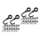 200Pcs Space-Saving Black Plastic Hooks for Home, Workshop, and Closet 9
