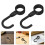 200Pcs Space-Saving Black Plastic Hooks for Home, Workshop, and Closet 10