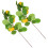 8Pcs Decorative Lemon Stems Yellow Simulation Branches for Home Layout 2