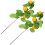 8Pcs Decorative Lemon Stems Yellow Simulation Branches for Home Layout 3