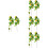 8Pcs Decorative Lemon Stems Yellow Simulation Branches for Home Layout 8