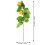 8Pcs Decorative Lemon Stems Yellow Simulation Branches for Home Layout 11