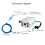 Injetor e divisor PoE passivo Ethernet com conectores RJ45DC 5,5x2,1mm 2