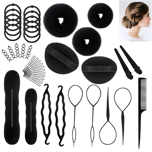 71 Pcs/Set Hair Styling Clips Bun Makers Twist Braid Ponytail Tools Accessories 2