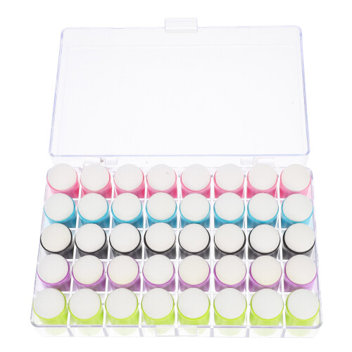 120Pièces Tampons Éponges Mini Peinture Plastique Multi-Usage Colorés 2