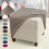 2 Pack Ottoman Cover Square Jacquard Stretch Ottoman Slipcovers Folding Storage Covers Square Footstool Protector 2