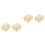 4Pcs Fish Tank Filter Sponge Pads Beige Elastic Compression Aquarium 4