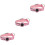 3Pièces Collier Rose Anti- Pour Avec Coque Protectrice 5