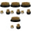 12Pièces Base Fixation Fleurs Acier Durable Pour Décor Intérieur 4