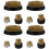 12Pièces Base Fixation Fleurs Acier Durable Pour Décor Intérieur 6