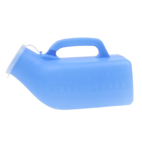 Μπουκάλι ουρητηρίου Elder 1000ml με θαλάμη, θήκη τουαλέτας έκτακτης ανάγκης με καπάκι - 1