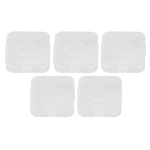 Transparent Storage Boxes with Hinged Lid Lightweight and Durable Clear Plastic Storage Containers for Beads Small Items Organizer Multi-Purpose Use 2