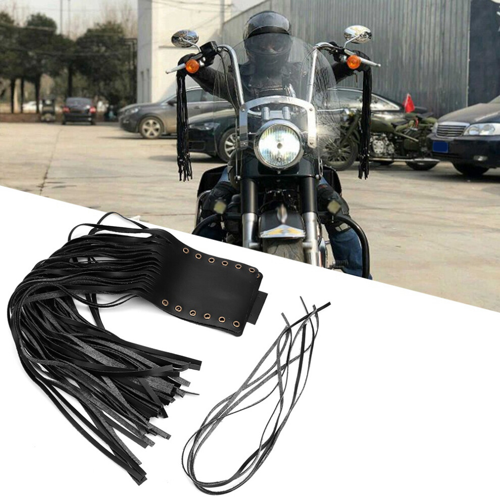 2Pcs Tassel Hand Grips 1In Bar Black 7293282751644