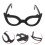 100 Pcs Doll Glasses Generation Diapers Bulk Sunglasses Black 6
