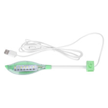 Bærbar USB-leselampe, fleksibel nakke, lyssterk LED-justerbar lysstyrke for bærbar PC-tastatur, holdbar øyebeskyttelse