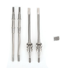 Ersatzteil für RC-Fahrzeuge, einfach zu installierende Vorder- und Hinterachsantriebswelle für AXIAL SCX10II90046 90047 1/10 Modell, Edelstahl