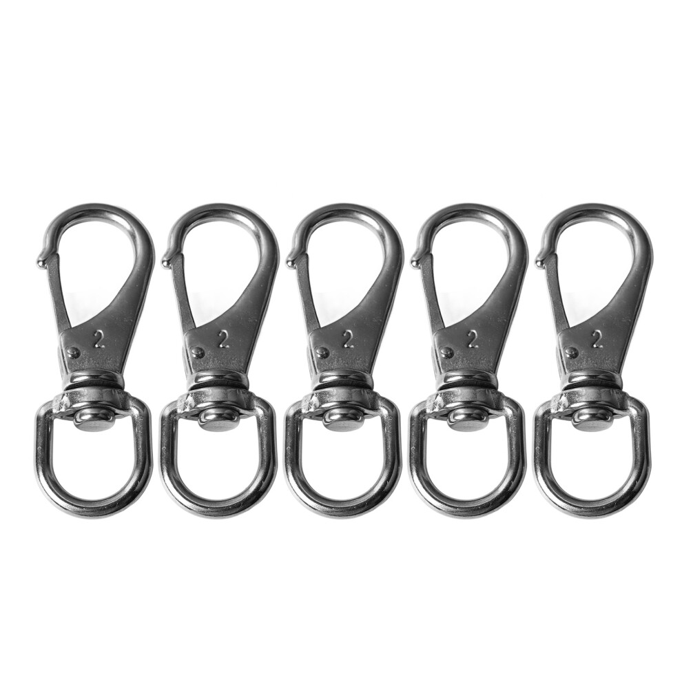 360Degree Rotation Swivel Hooks For Marine Use, Stainless Steel Swivel Eye Snap Hooks With Easy To Use Trigger Snap, Heavy Duty Waterproof And 9071309382327