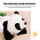 Διακοσμητικό βελούδινο μαξιλάρι Panda βελούδινο παιχνίδι χαριτωμένο μαξιλάρι για 5