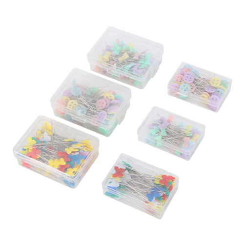 Multicolor Sewing Pins Sharp Point, Sturdy and Durable Plastic Pearl Head Straight Pins for Dressmaking and DIY Craft Projects 1